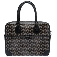 Goyard Cartella Ambassade PM in tela e pelle Goyard nera