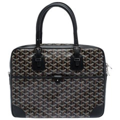 Goyard - Portefeuille Ambassade PM en toile Goyardine noire et cuir