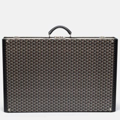 Goyard Black Goyardine Canvas And Leather Hotel 80 Grand Trunk Case