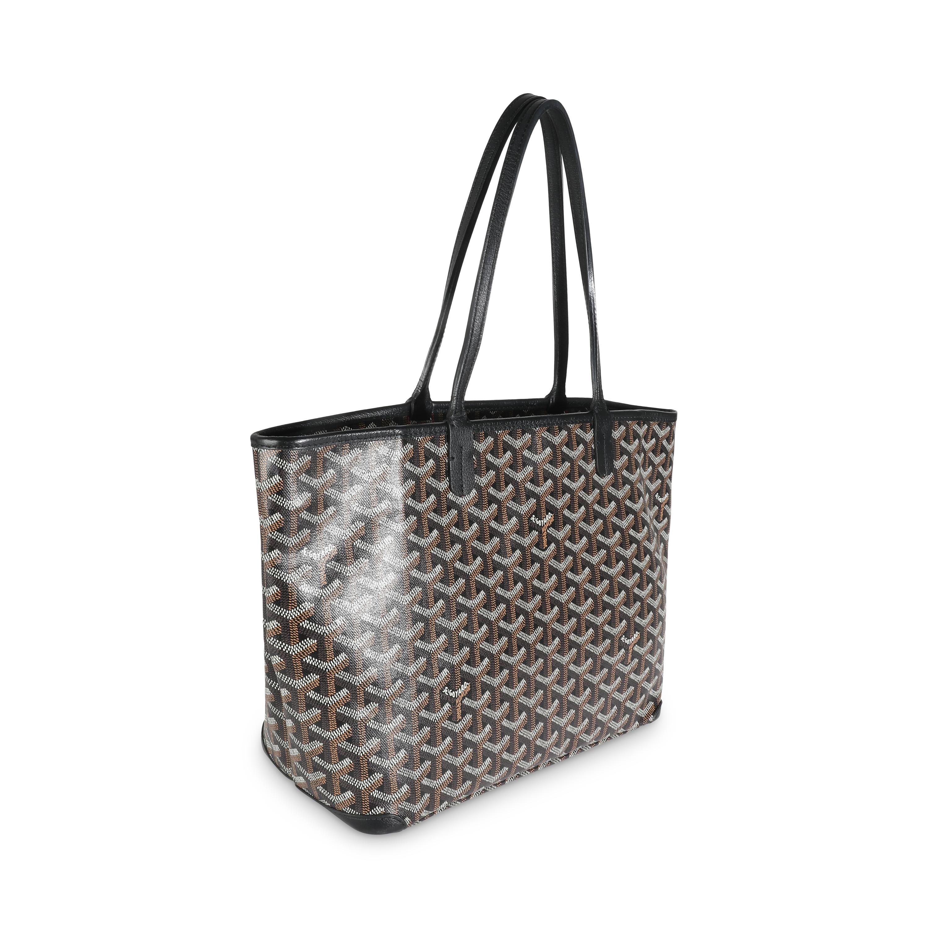 Goyard Black Goyardine Canvas Artois PM In Excellent Condition In New York, NY