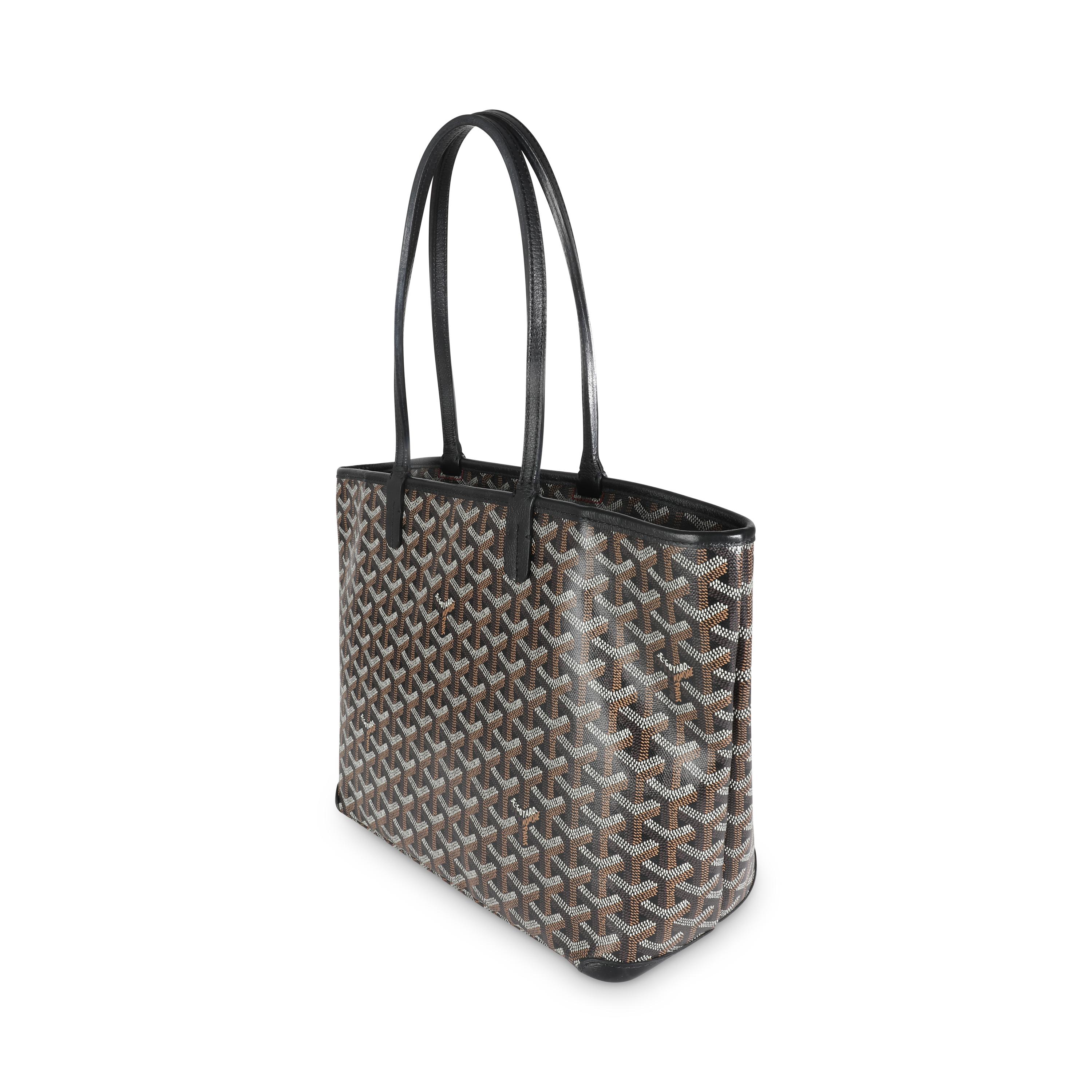 Women's Goyard Black Goyardine Canvas Artois PM