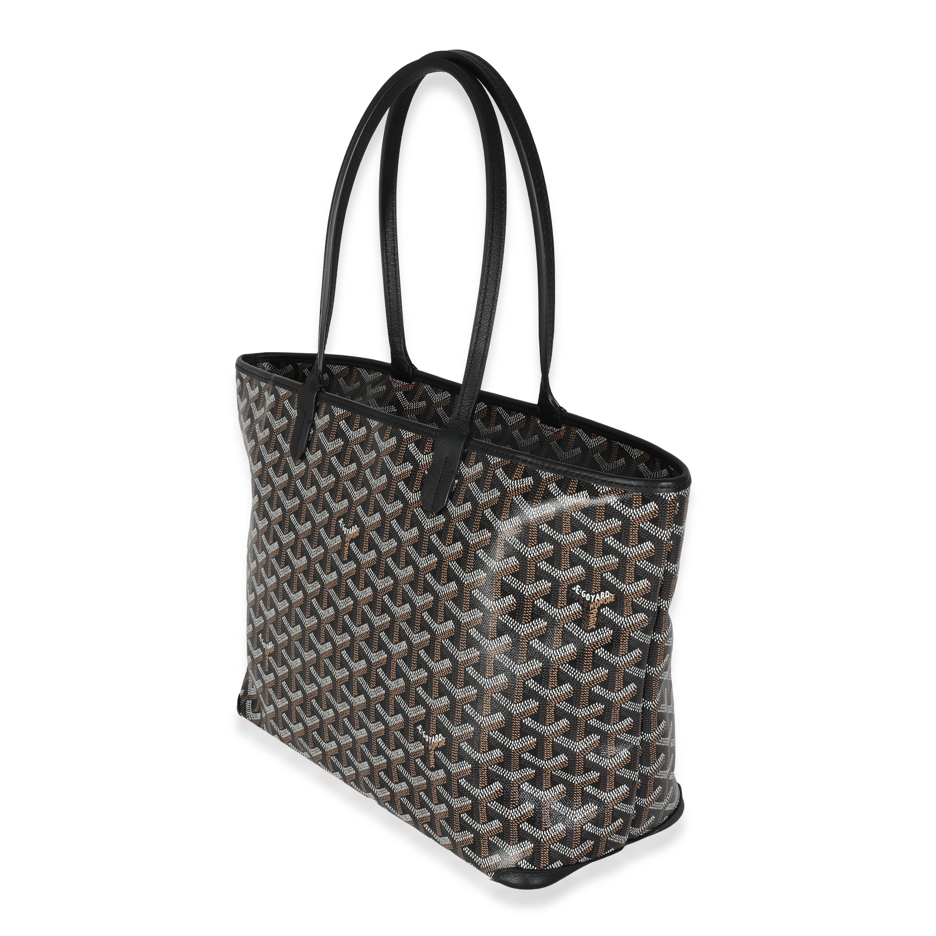 Women's or Men's Goyard Black Goyardine Canvas Artois PM