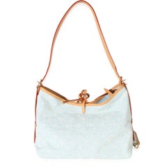 Louis Vuitton Blue Monogram Denim CarryAll PM