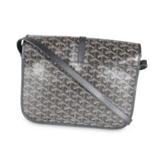 Goyard Black Goyardine Canvas Belvedere II MM
