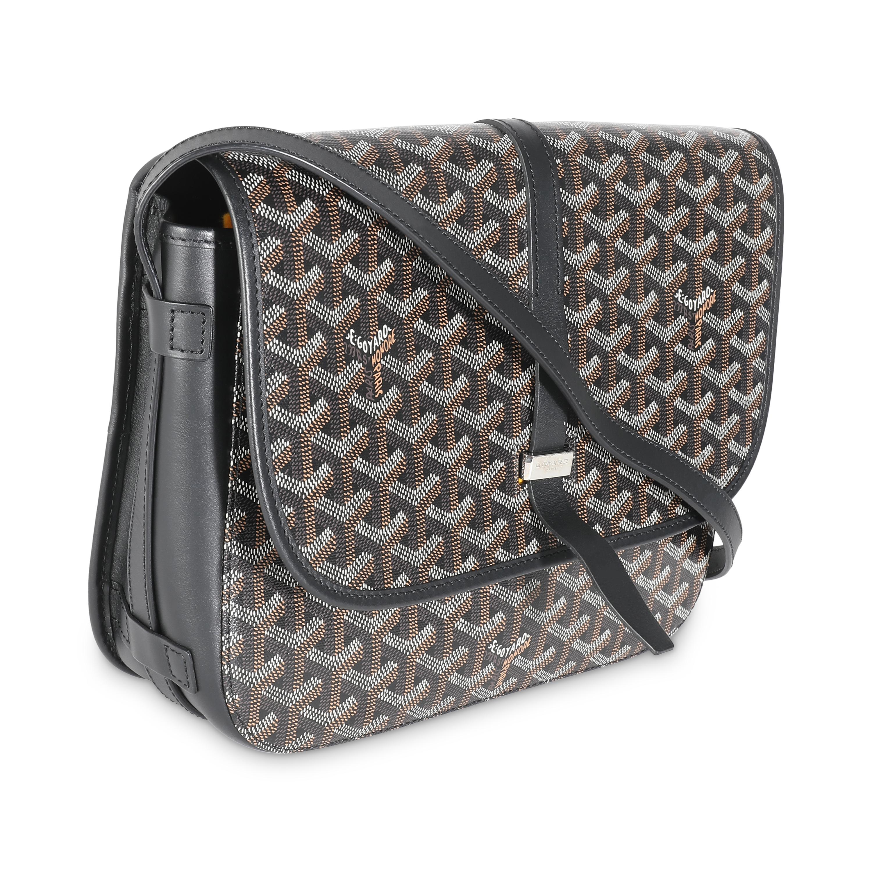 Goyard Black Goyardine Canvas Belvedere II MM In Excellent Condition In New York, NY