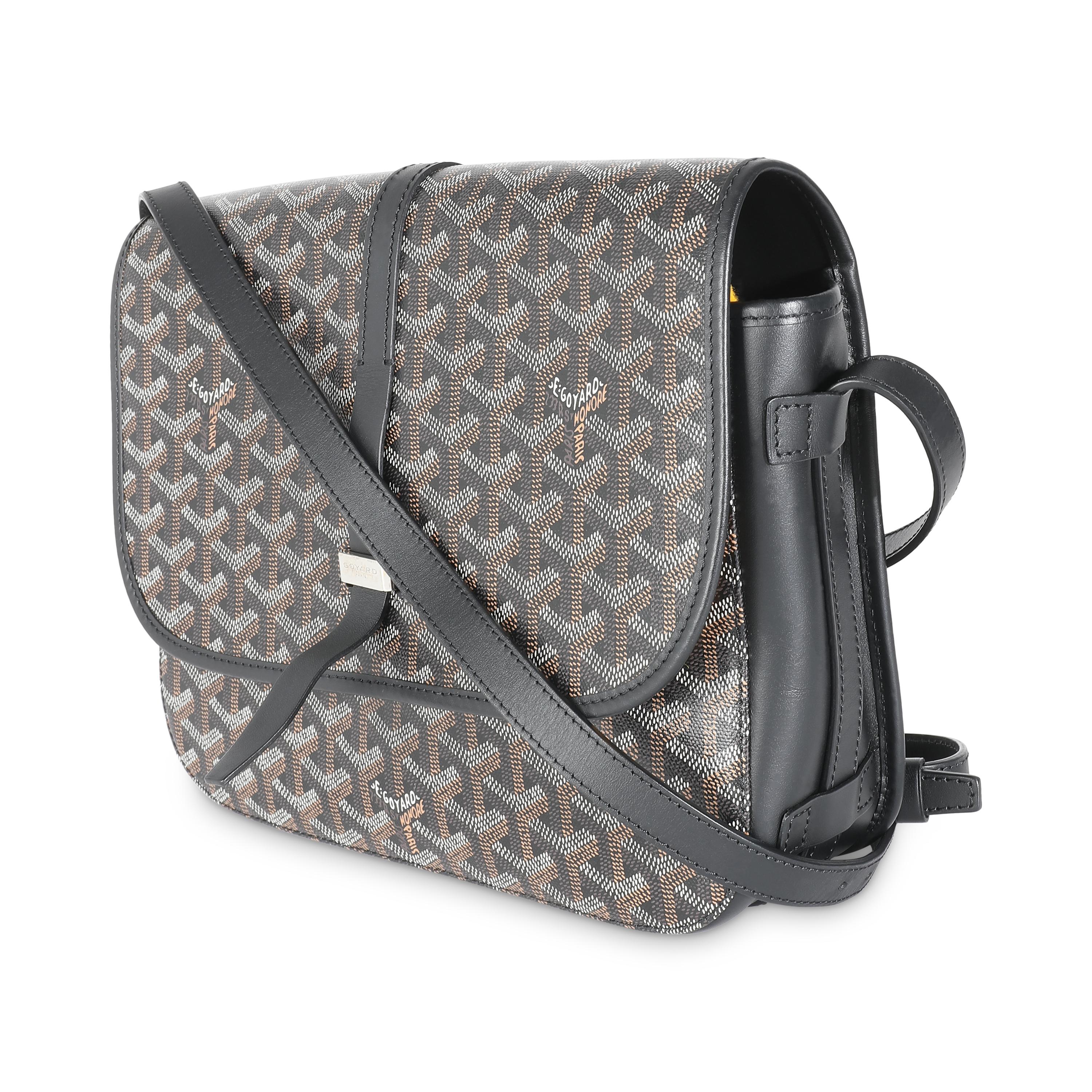 Women's Goyard Black Goyardine Canvas Belvedere II MM