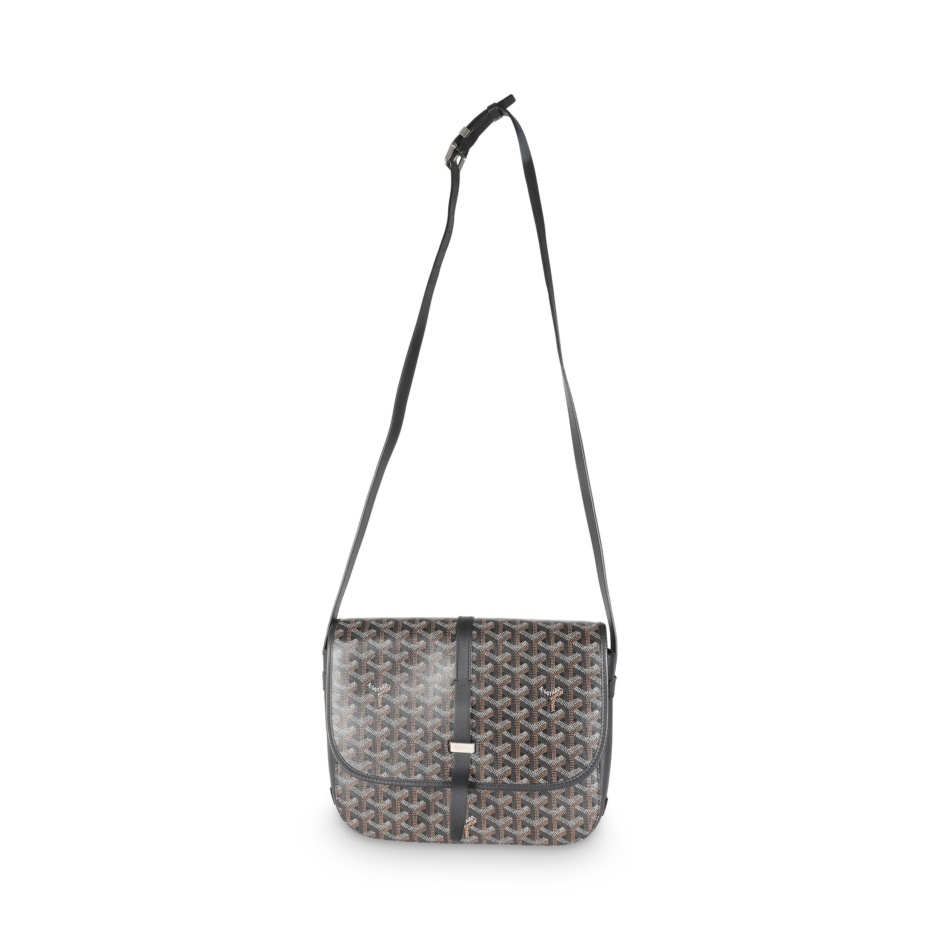 Goyard Black Goyardine Canvas Belvedere II MM 2