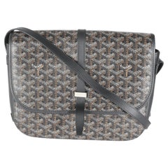 Goyard Schwarzer Goyardine Canvas Belvedere II MM