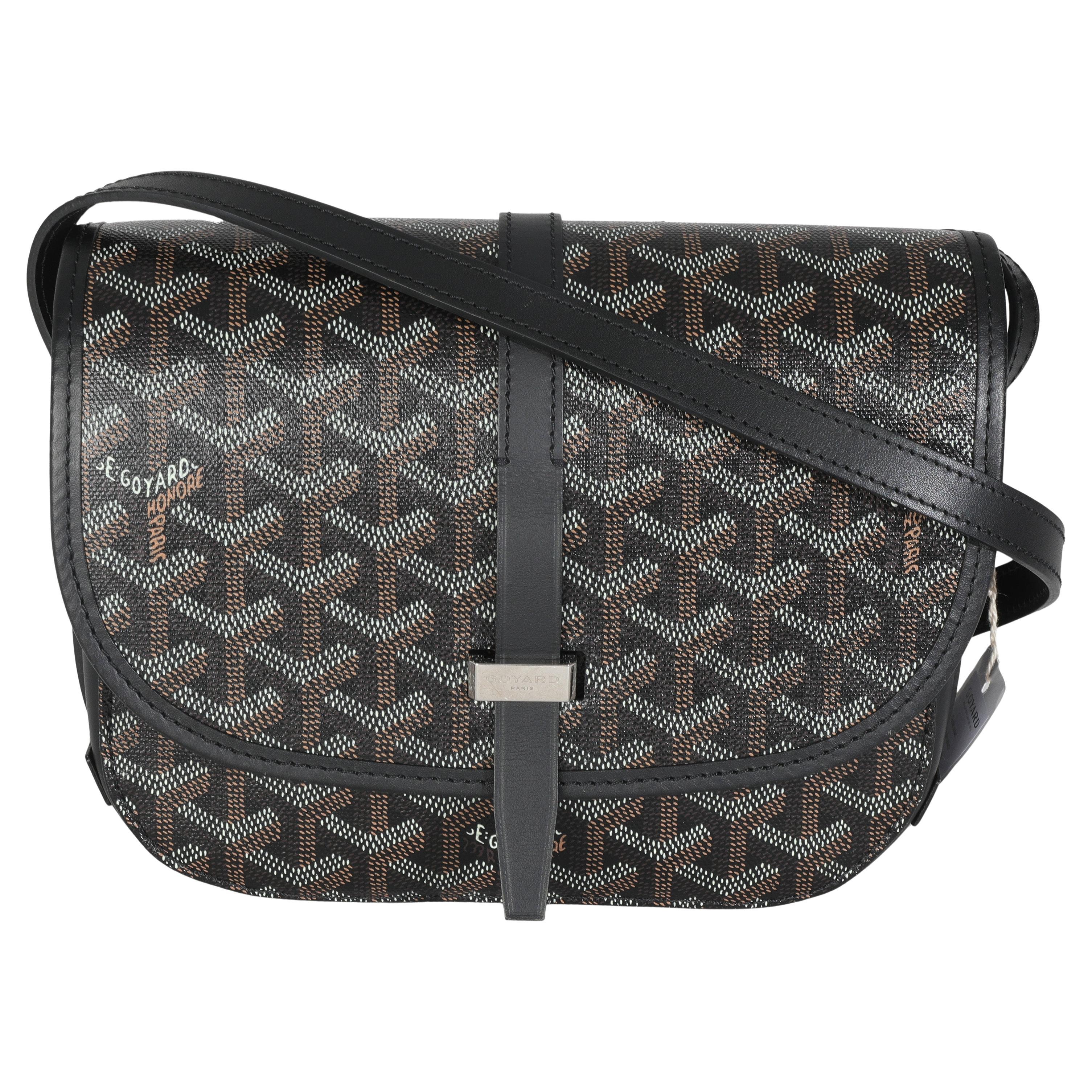 Goyard Nero Goyardine Canvas Belvedere PM