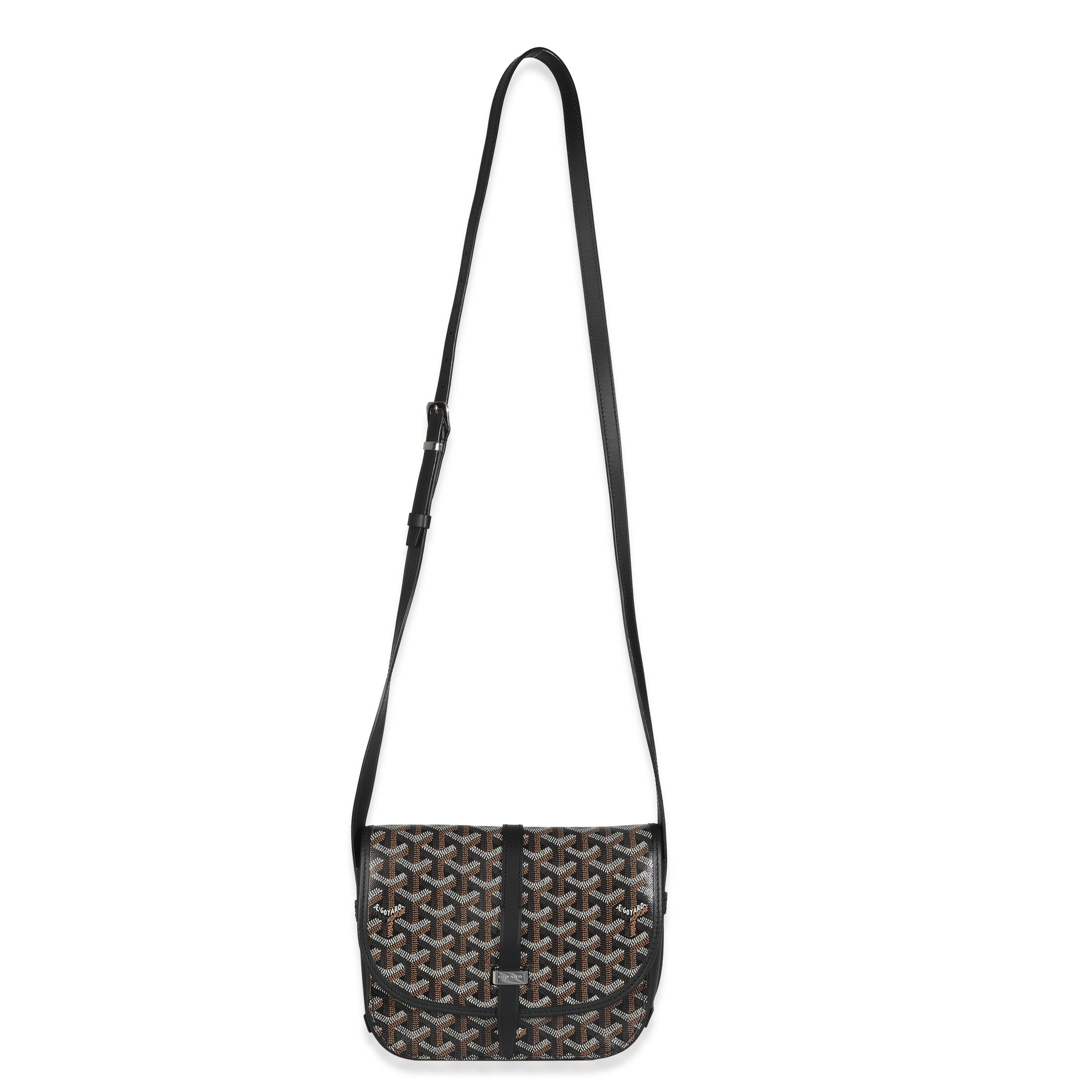 Goyard Black Goyardine Canvas Belvedere PM Messenger en vente 1