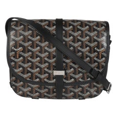 Goyard Black Goyardine Canvas Belvedere PM Messenger