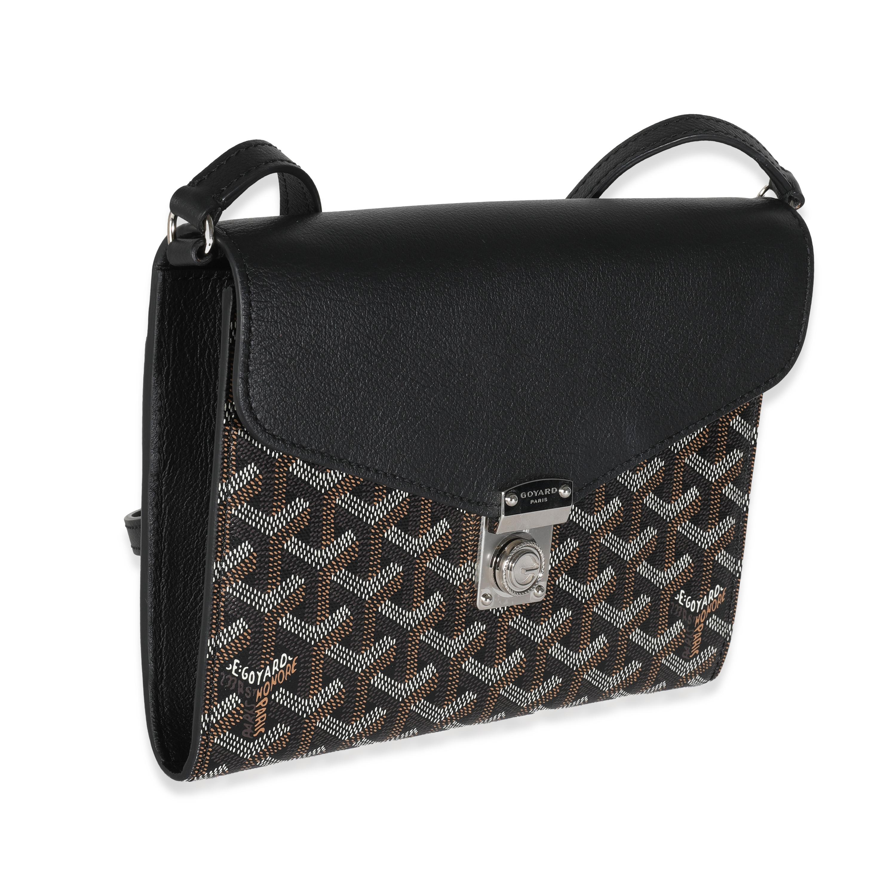 Listing Title: Goyard Black Goyardine Canvas Chypre Wallet Pouch
SKU: 144333
Condition: Pre-owned 
Condition Description: Goyard’s signature Goyardine pattern has quietly taken over the luxury fashion scene. A heritage brand that has been around