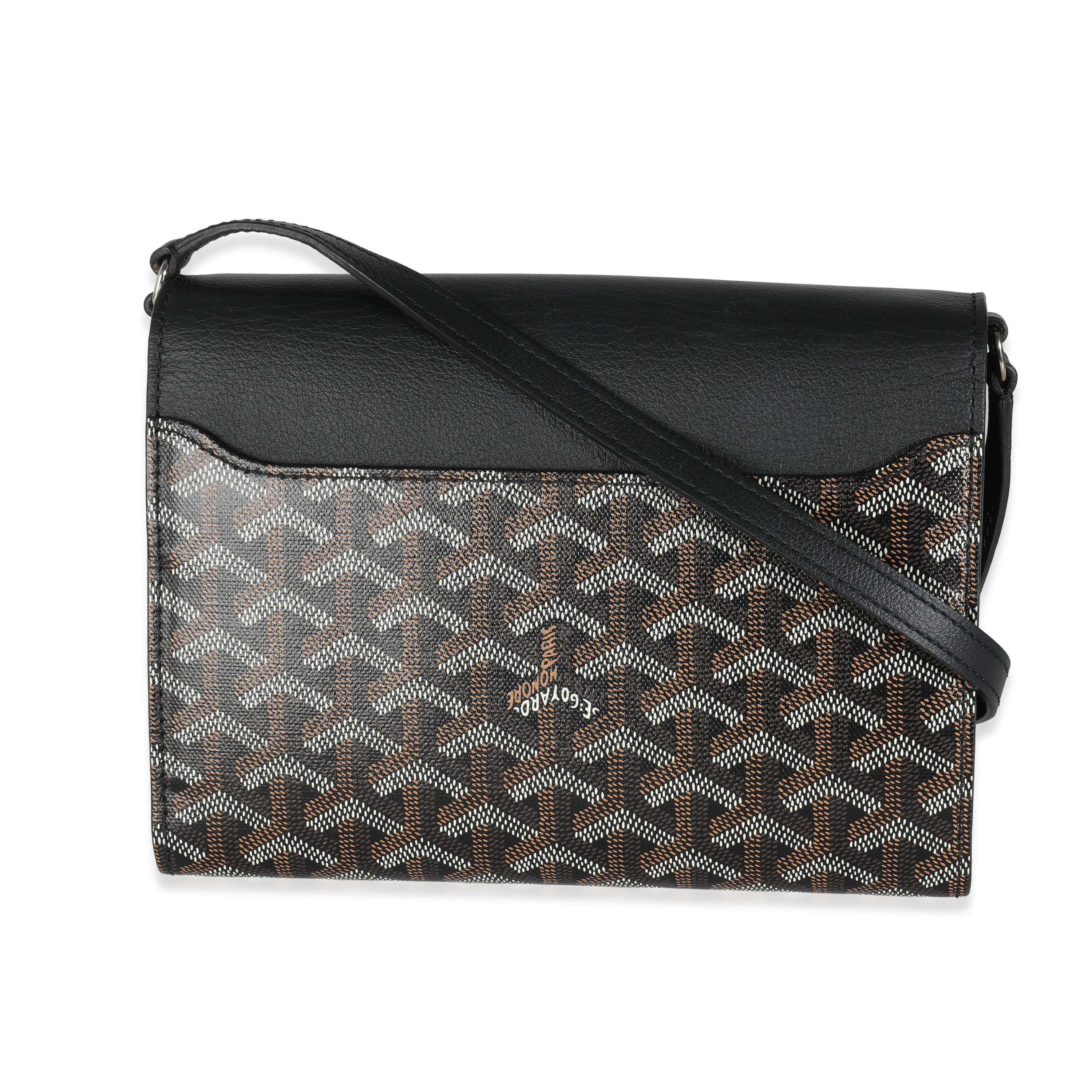 Goyard Black Goyardine Canvas Chypre Wallet Pouch For Sale 3