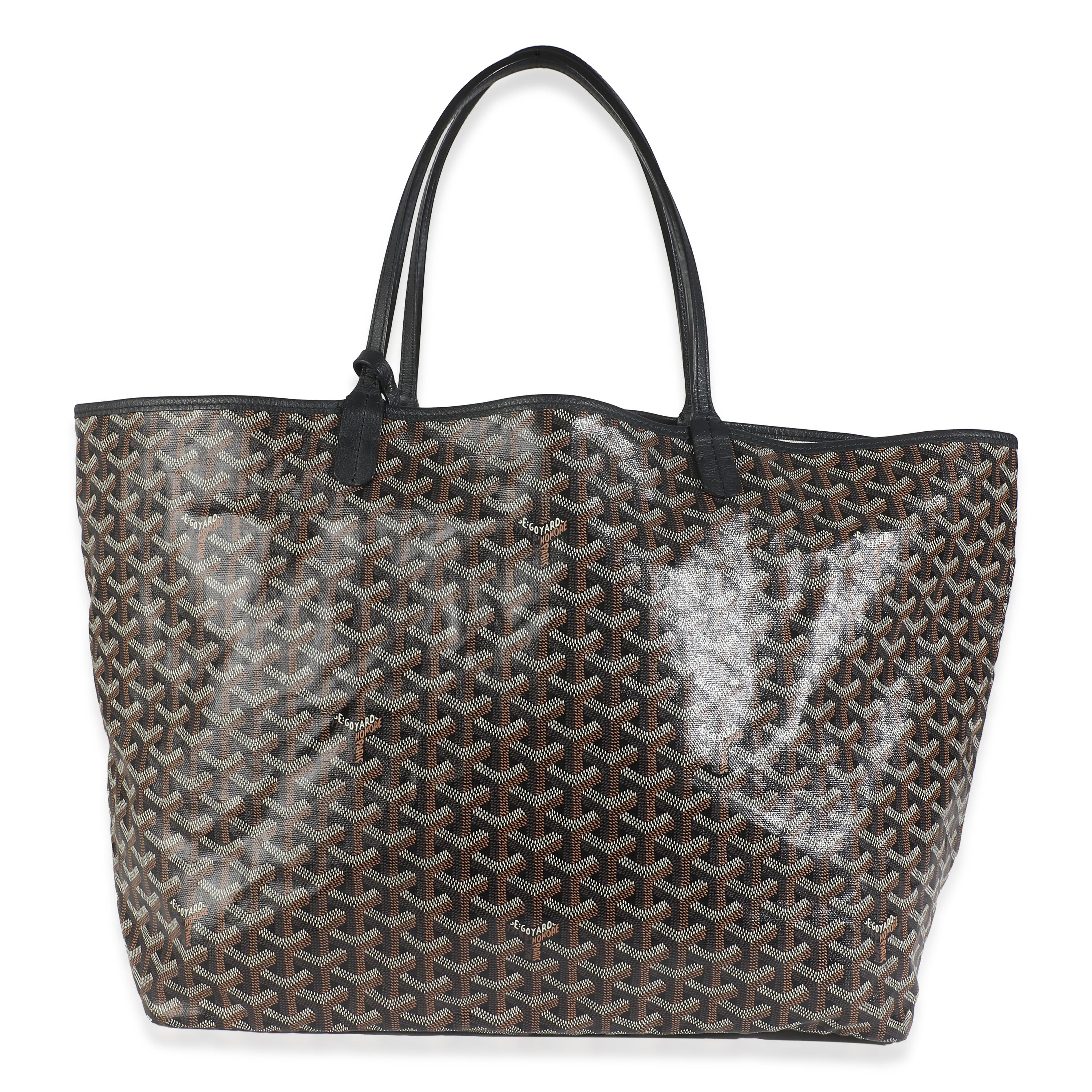 Listing Title: Goyard Black Goyardine Canvas French Bulldog Saint Louis GM
SKU: 146173
Condition: Pre-owned 
Condition Description: Goyard’s signature Goyardine pattern has quietly taken over the luxury fashion scene. A heritage brand that has been