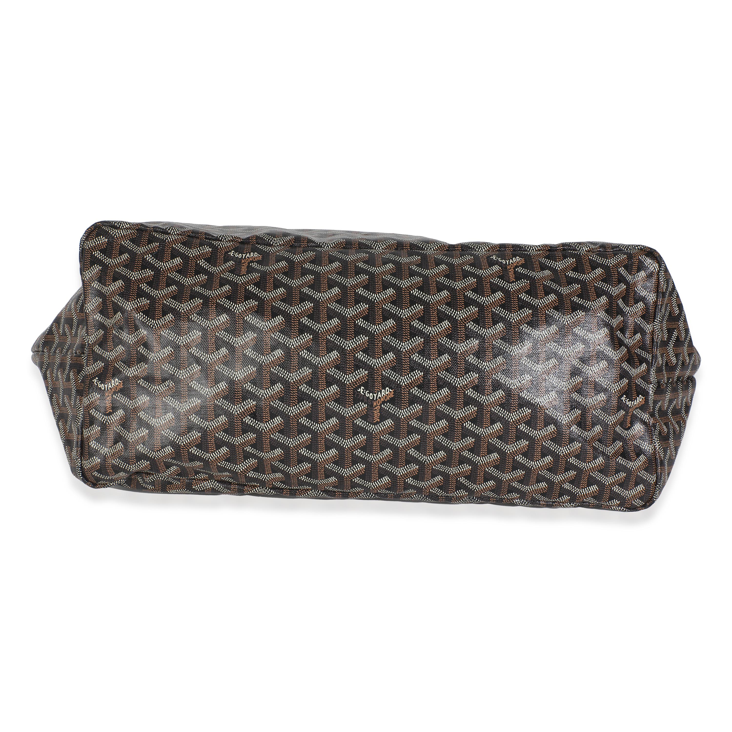 Goyard Black Goyardine Canvas French Bulldog Saint Louis GM For Sale 3