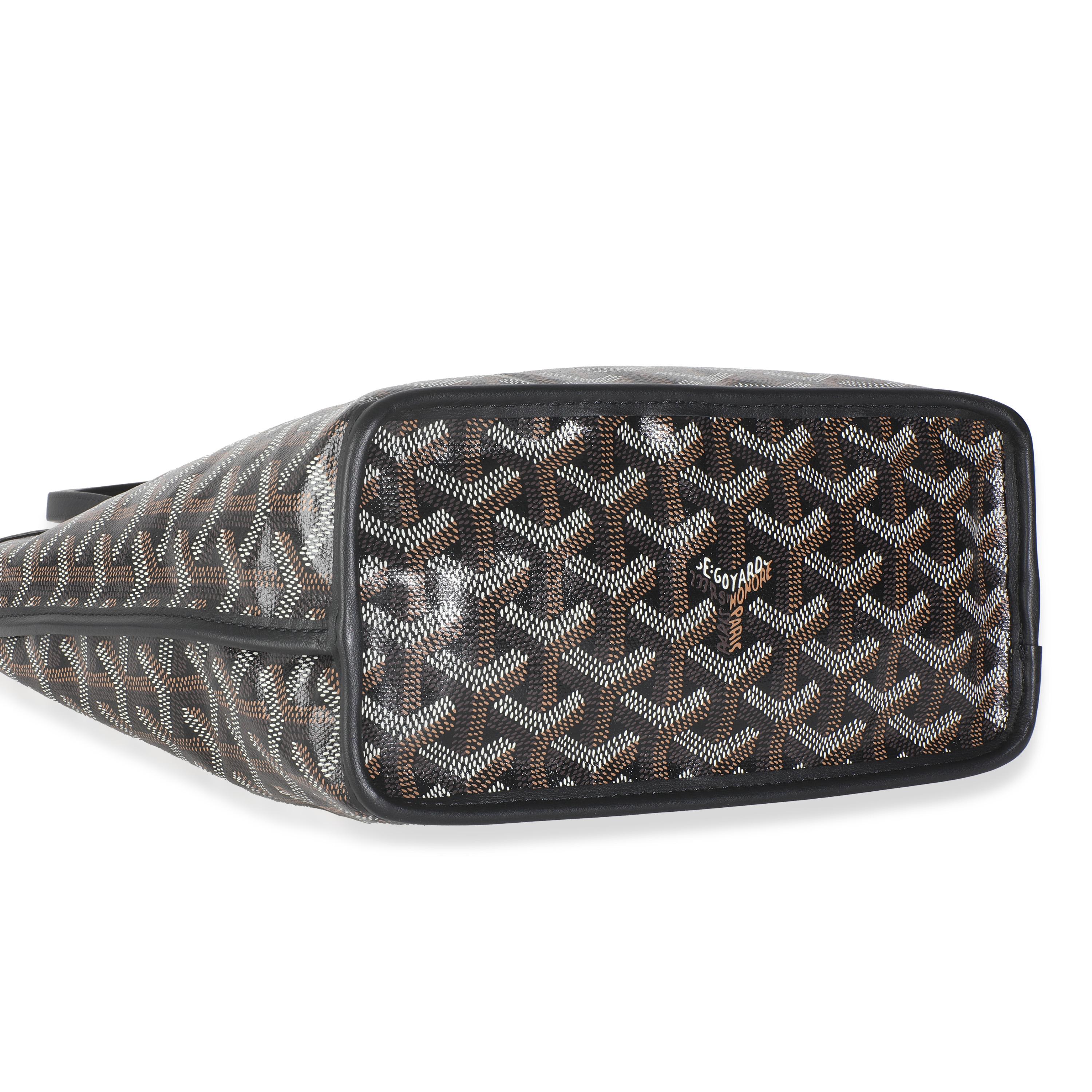 Goyard Lienzo Goyardine Negro Mini Anjou en venta 3