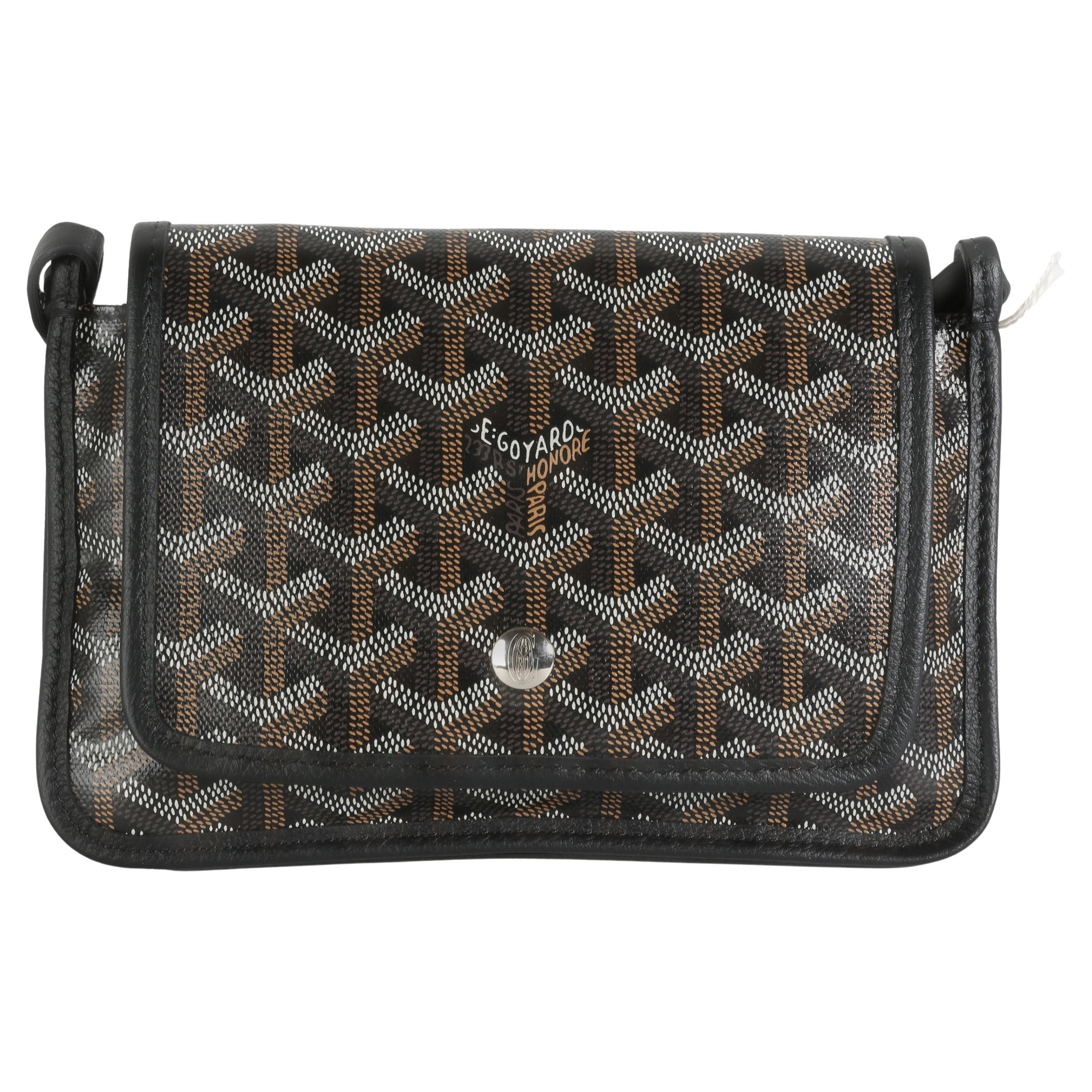 Goyard Black Goyardine Canvas Plumet Pocket Wallet