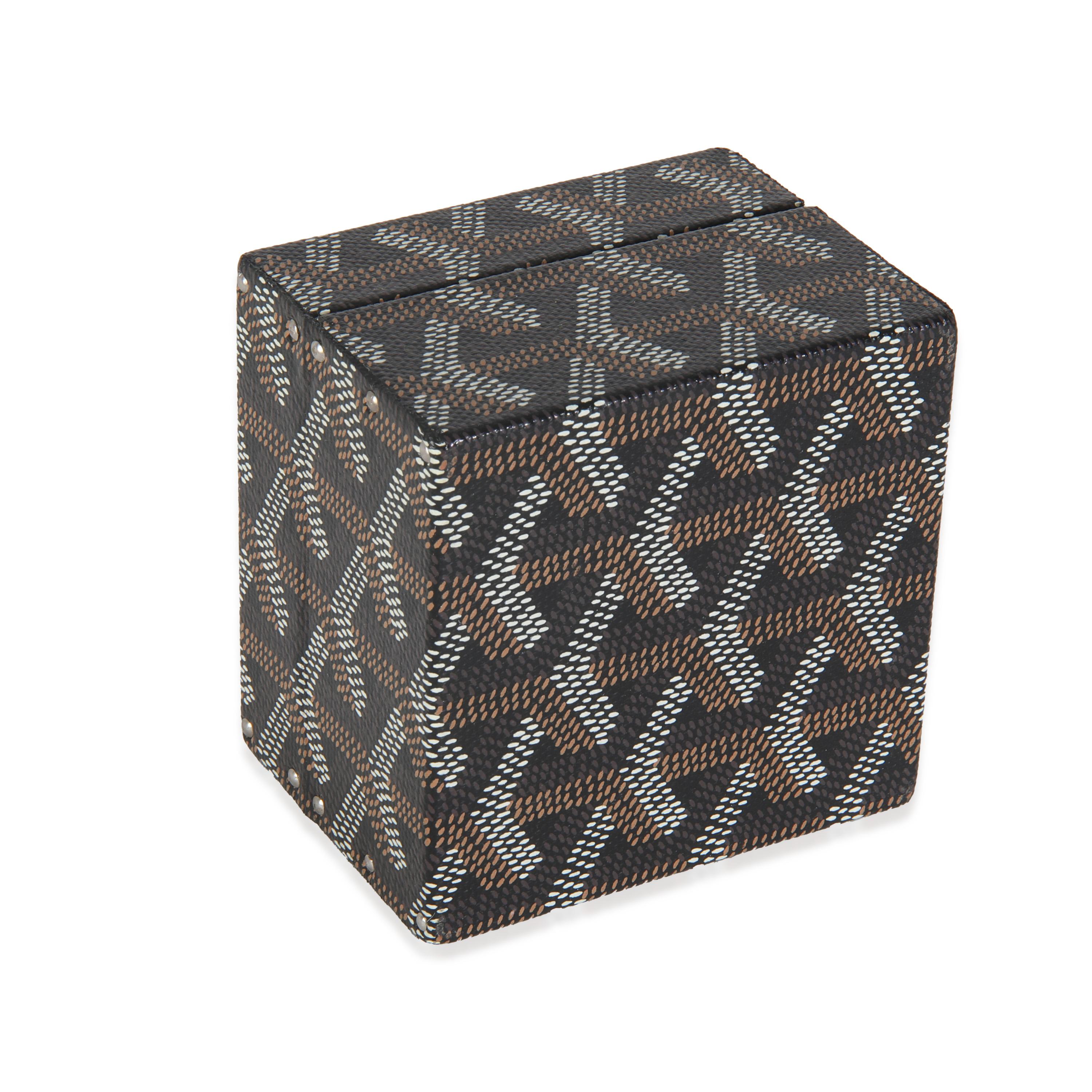 Goyard Black Goyardine Canvas Regence Mini Trunk in vendita 1
