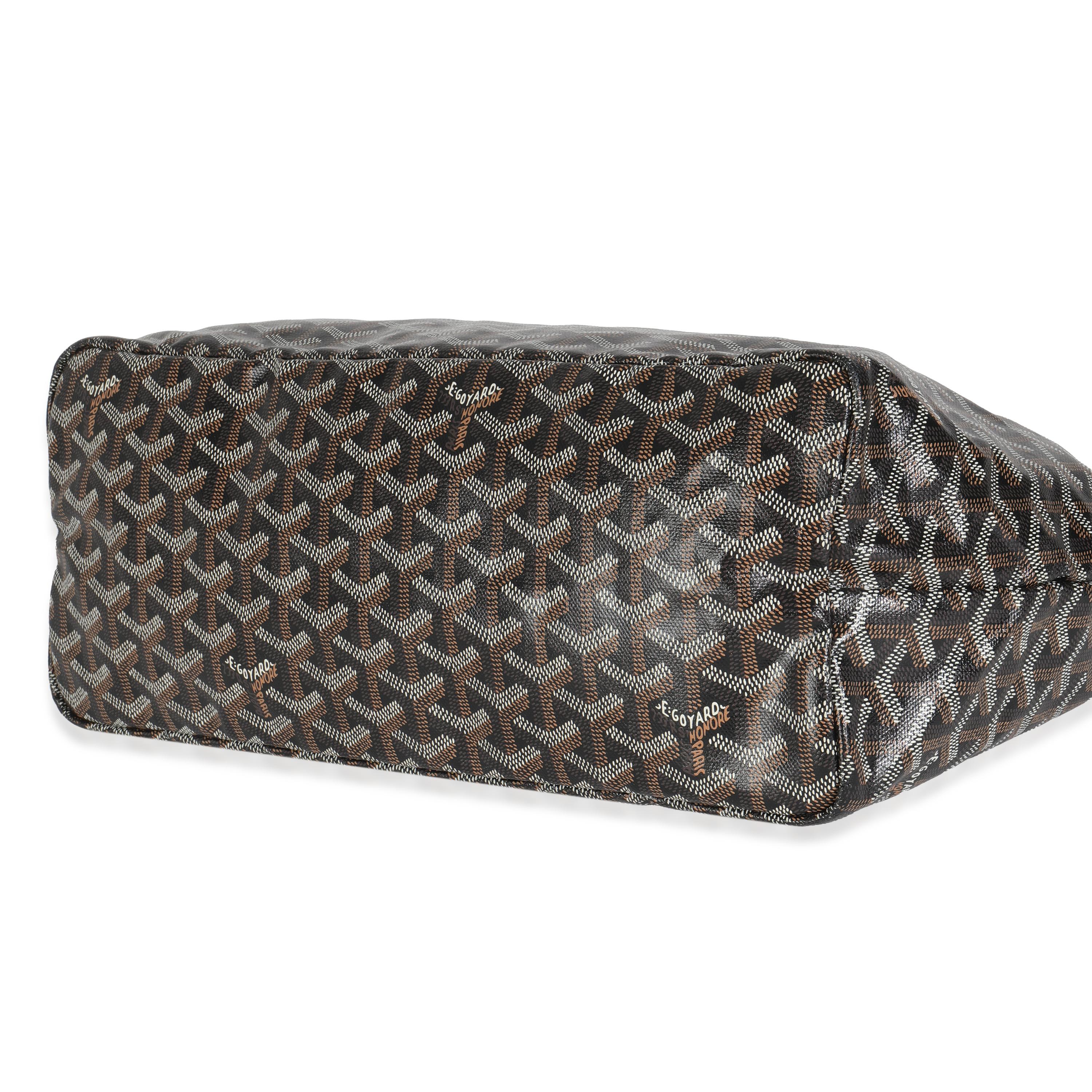 Goyard Black Goyardine Canvas Saint Louis PM For Sale 1