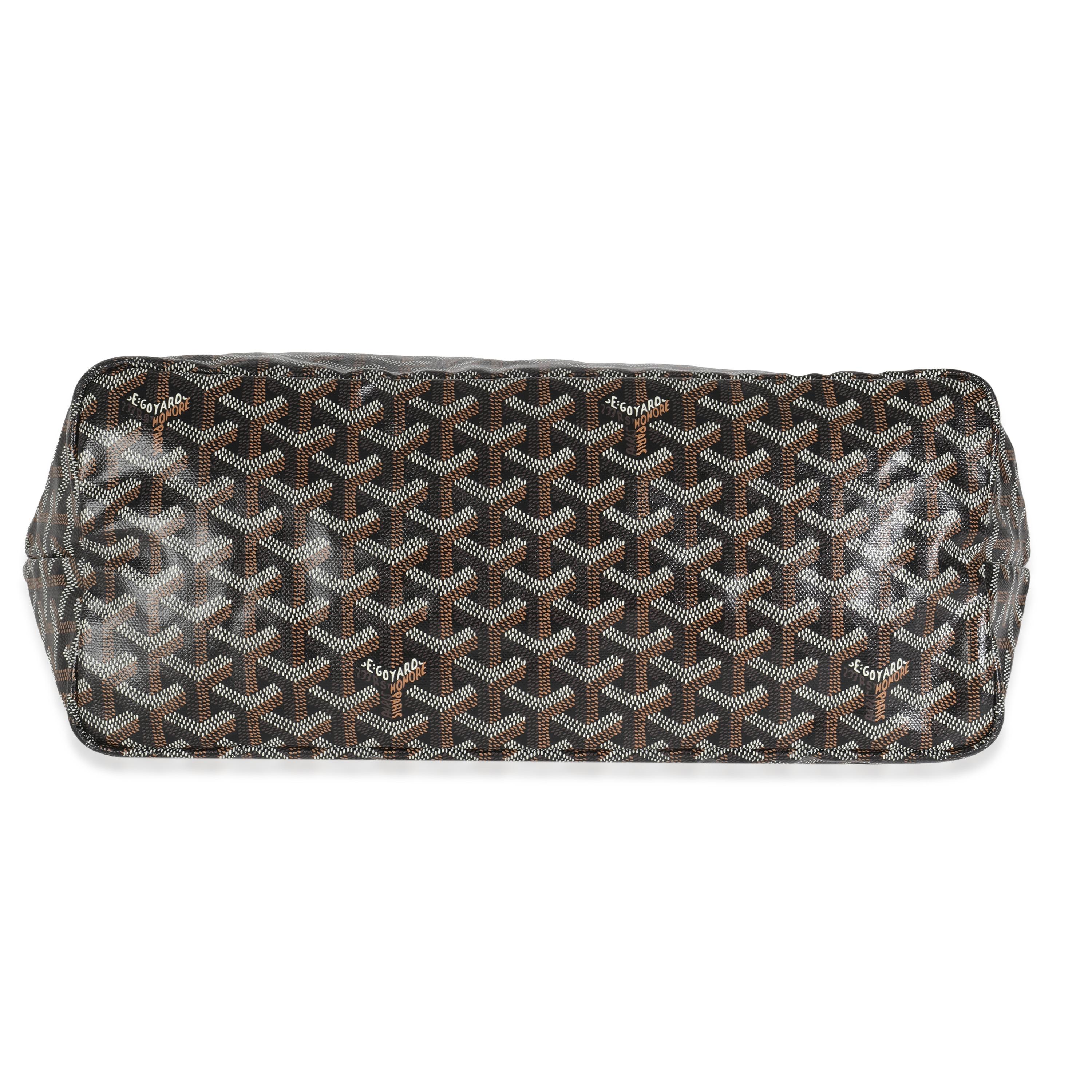 Goyard Black Goyardine Canvas Saint Louis PM For Sale 3