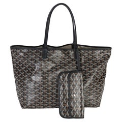 Goyard Black Goyardine Canvas Saint Louis PM