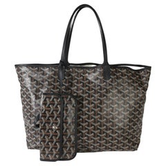Goyard Lona Goyardine Negra Saint Louis PM