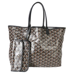 Goyard Noir Goyardine Canvas Saint Louis PM