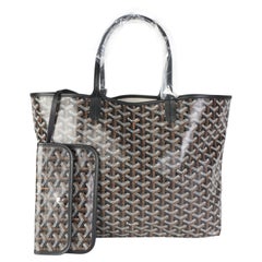 Goyard Noir Goyardine Canvas Saint Louis PM