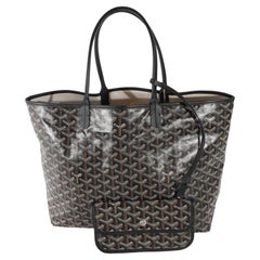 Goyard Black Goyardine Canvas Saint Louis PM