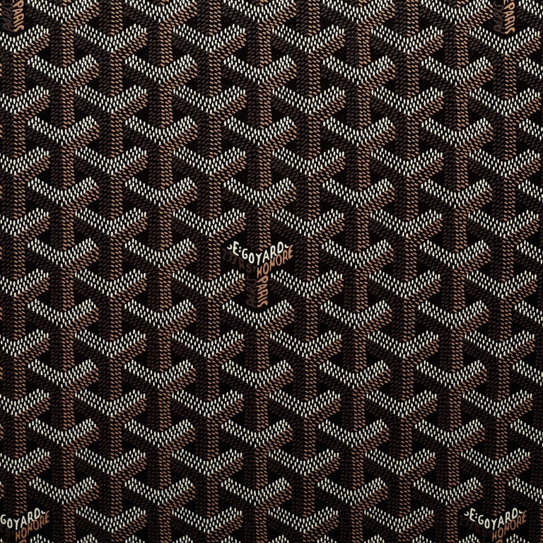 Goyard Black Goyardine Canvas Satolas