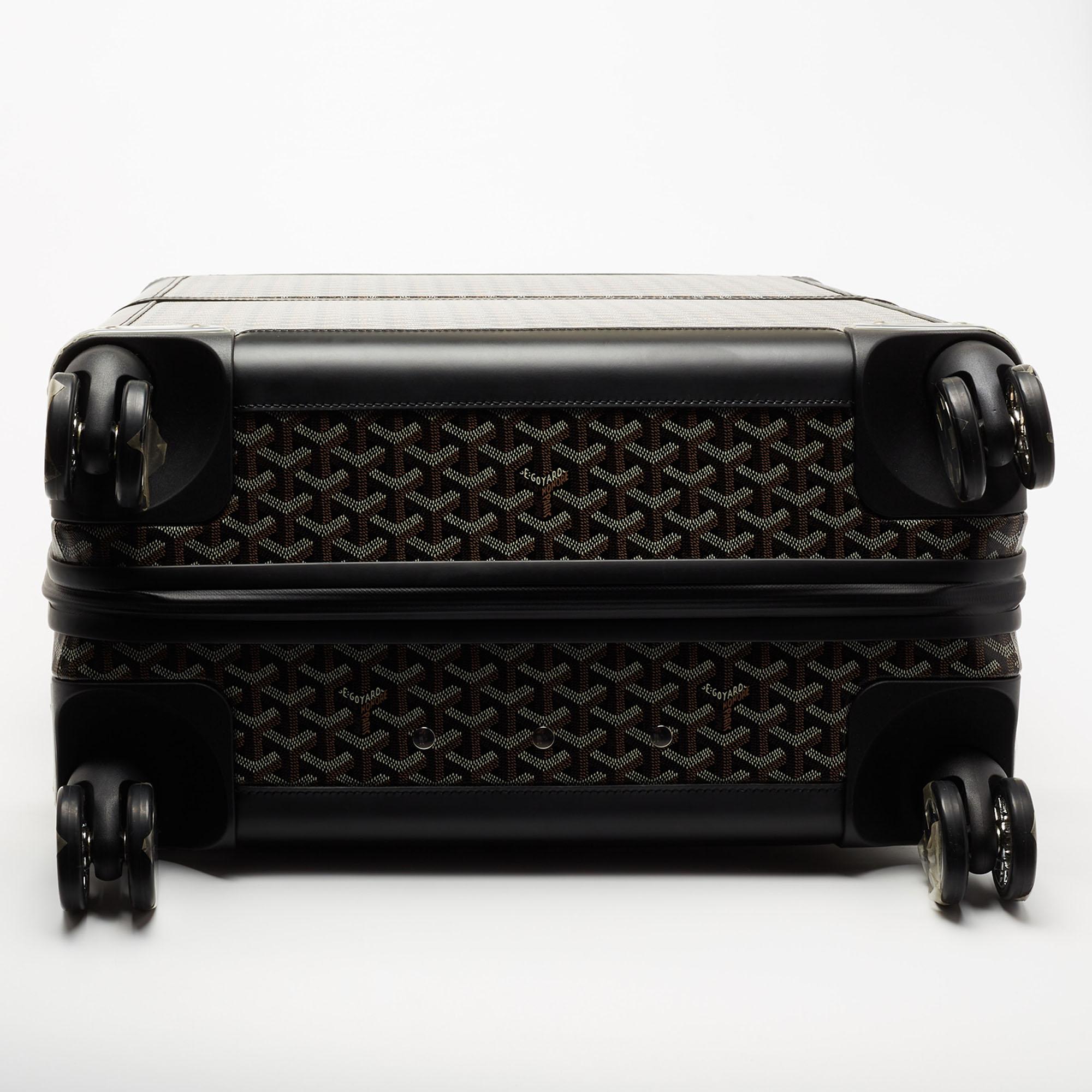 Goyard Black Goyardine Canvas Satolas GM Rolling Suitcase 6