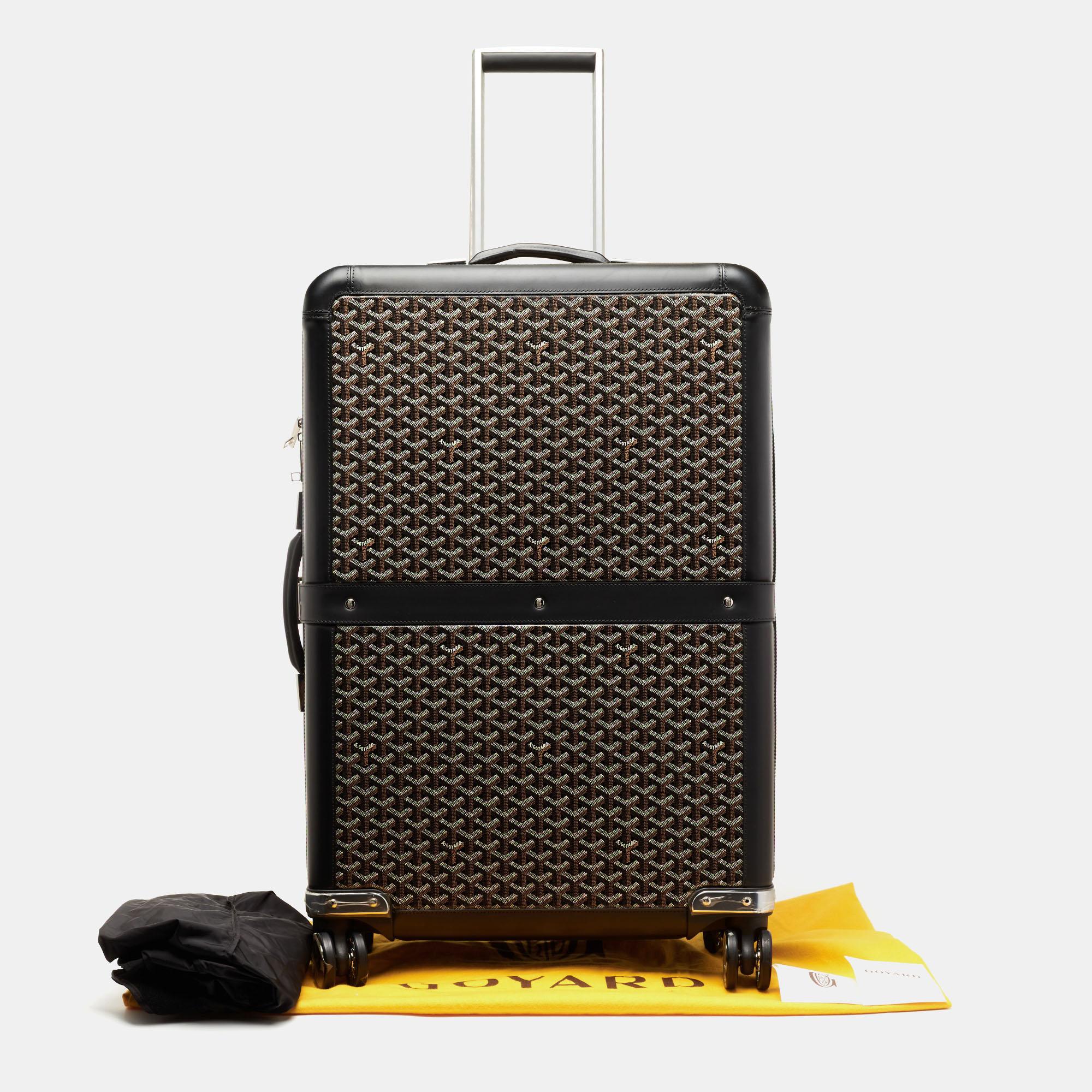 Goyard Black Goyardine Canvas Satolas GM Rolling Suitcase 10