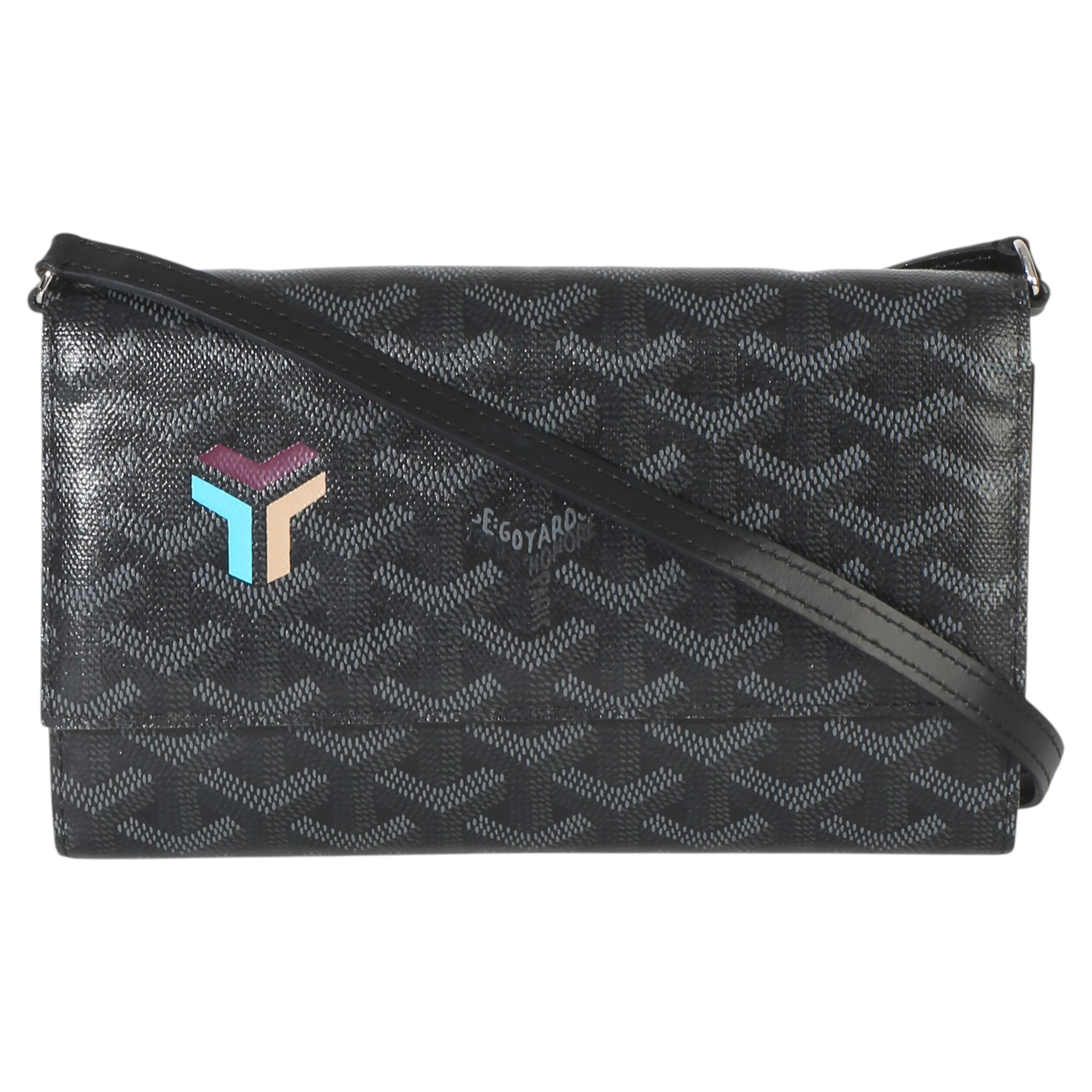 Goyard Black Goyardine Canvas Varenne Limited Continental Wallet For Sale
