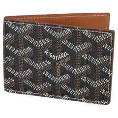 Goyard Black Goyardine Canvas Victoire Wallet