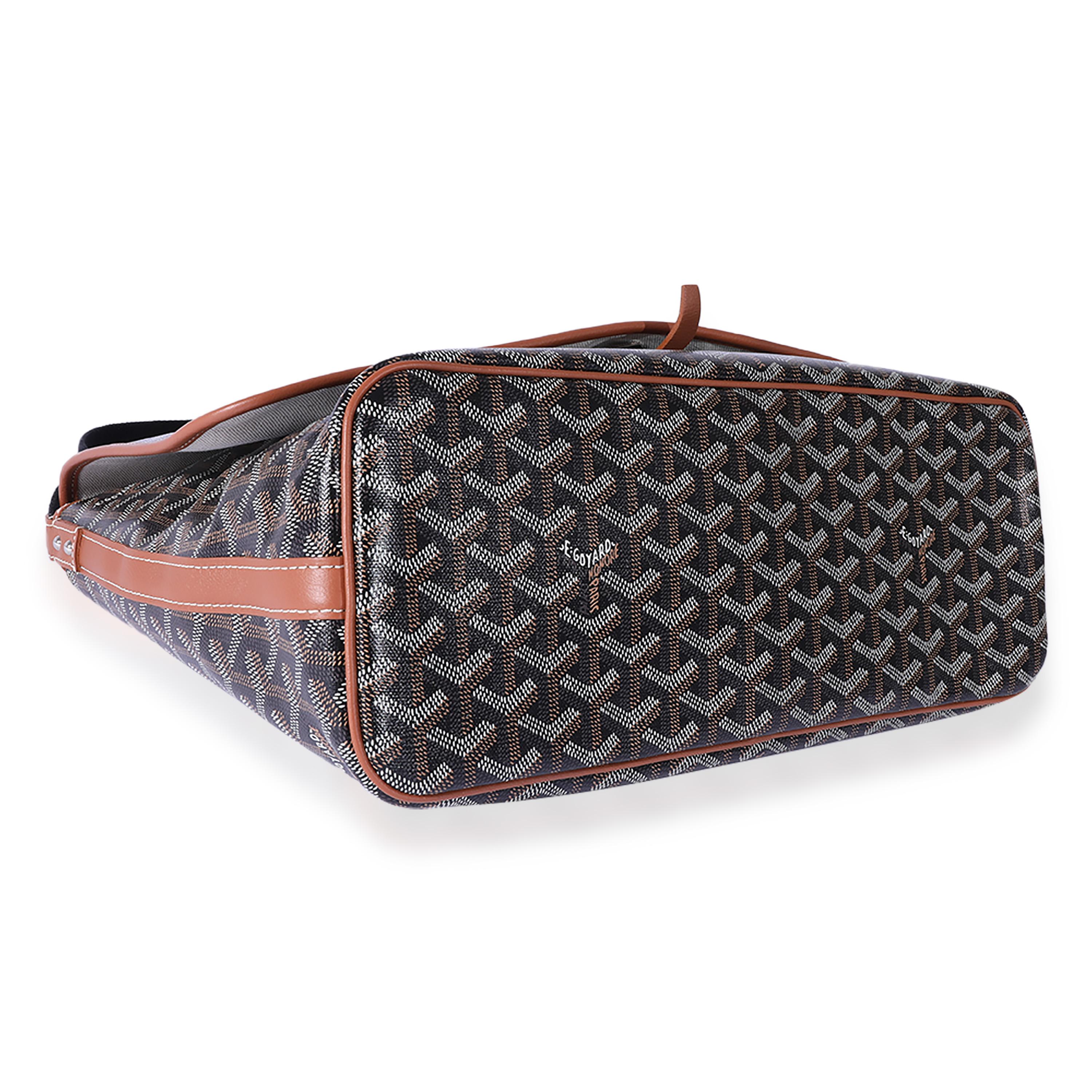 Women's Goyard Black Goyardine Capetien Messenger Bag