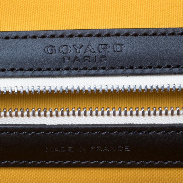 Goyard Black Goyardine Coated Canvas and Leather Bourget PM Trolley 5