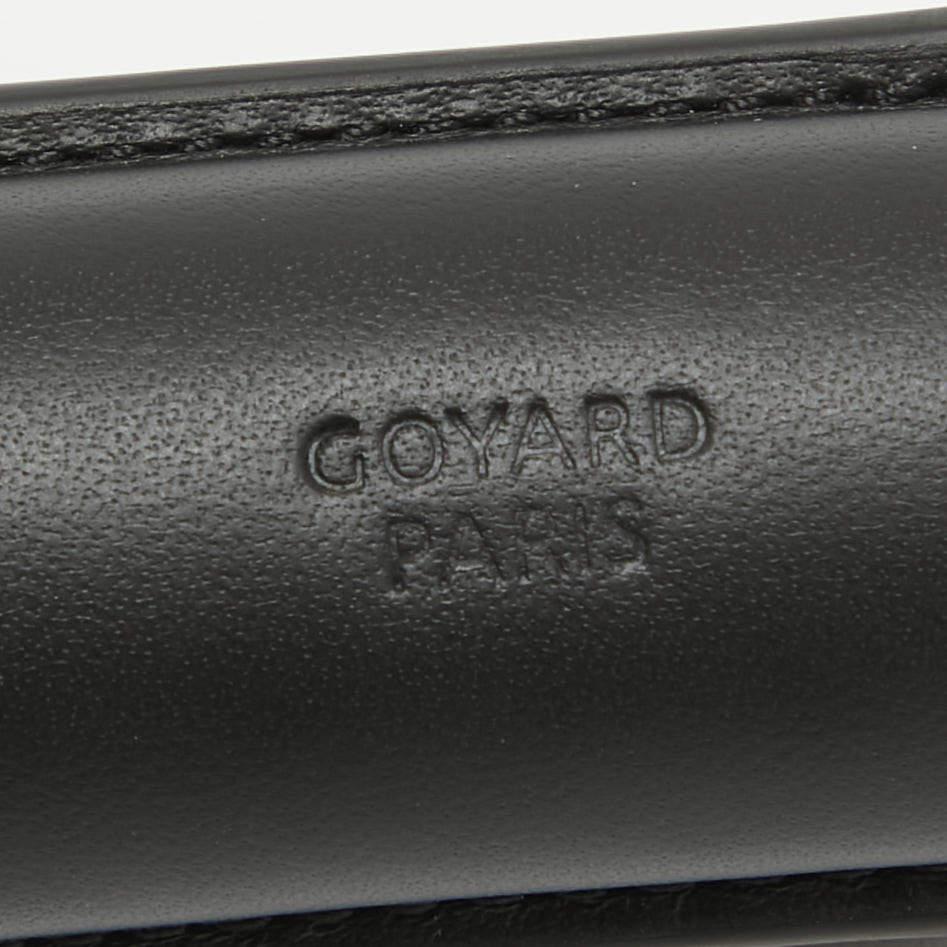 Goyard - Coffret à cigares Churchill en toile et cuir enduite Goyardine noire en vente 1