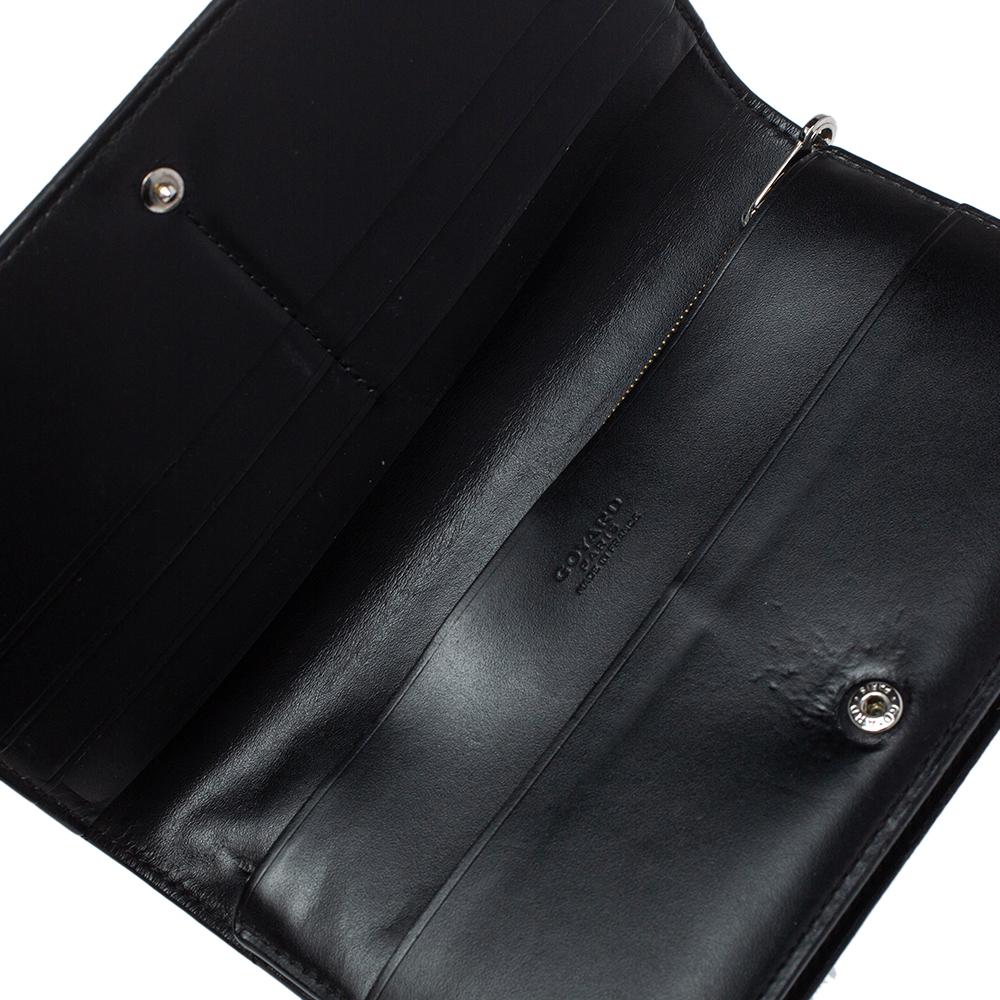 Goyard Black Goyardine Coated Canvas and Leather Richelieu Wallet 1