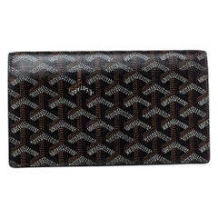 Goyard Black Goyardine Coated Canvas and Leather Richelieu Wallet