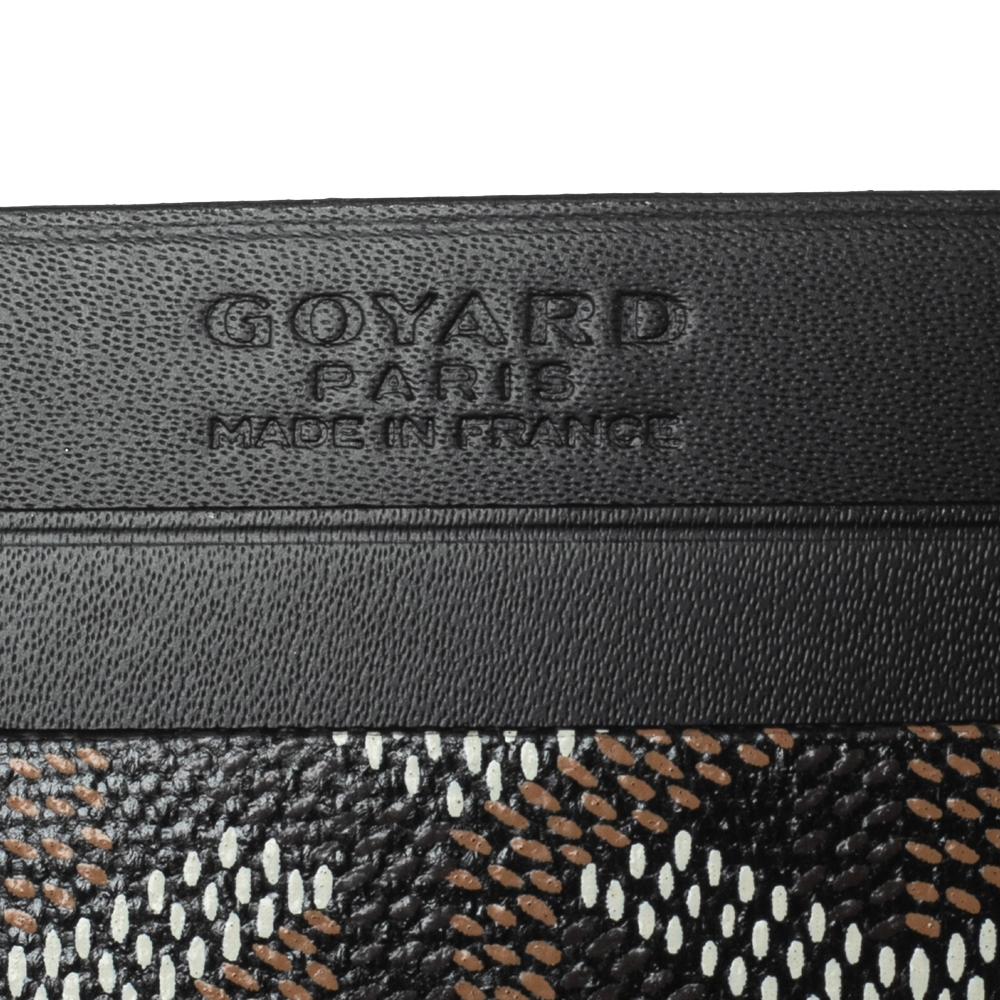 Goyard Black Goyardine Coated Canvas and Leather Saint Sulpice Card Holder 2