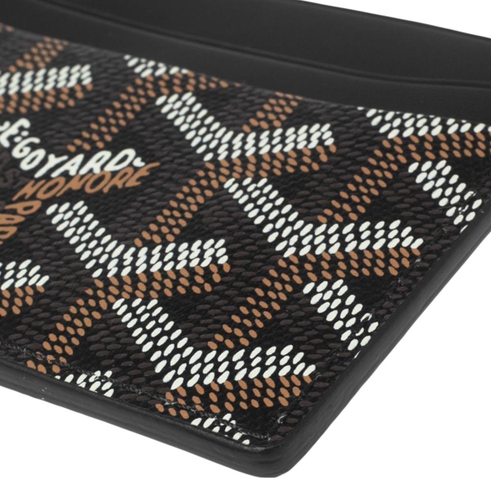 Goyard Black Goyardine Coated Canvas and Leather Saint Sulpice Card Holder 4