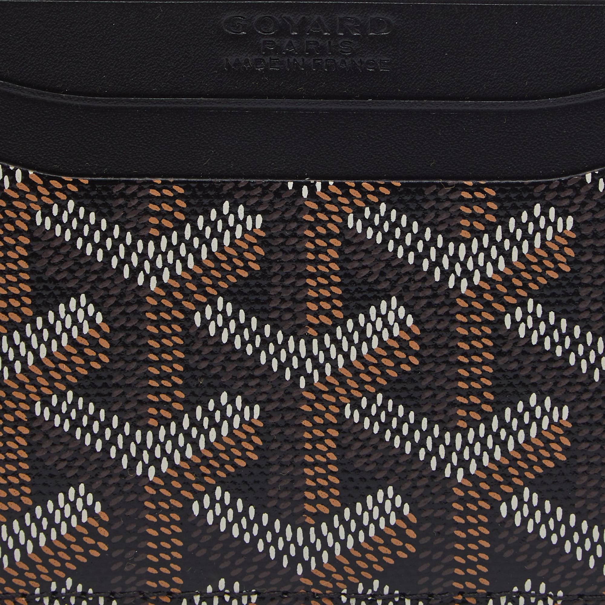 Goyard Black Goyardine Coated Canvas and Leather Saint Sulpice Card Holder 1