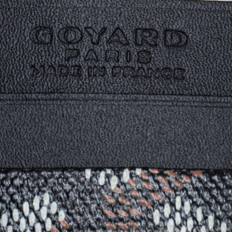 Goyard Black Goyardine Coated Canvas and Leather Saint Sulpice Card Holder 2