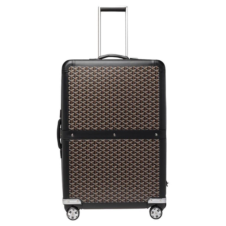 Goyard Carry On Trolley Rolling Luggage Coated Canvas MM at 1stDibs