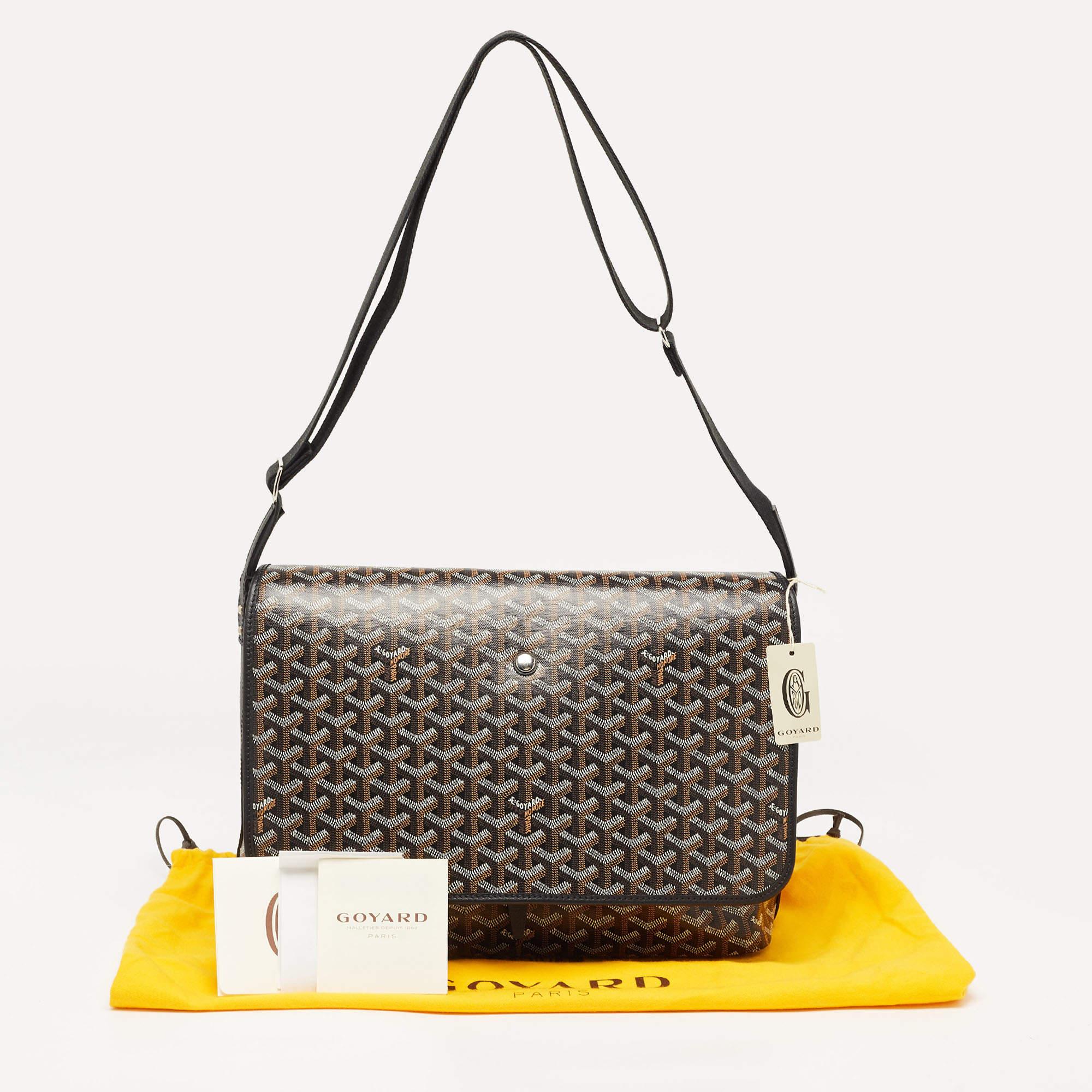 Goyard Black Goyardine Coated Canvas Capetien Messenger Bag 7