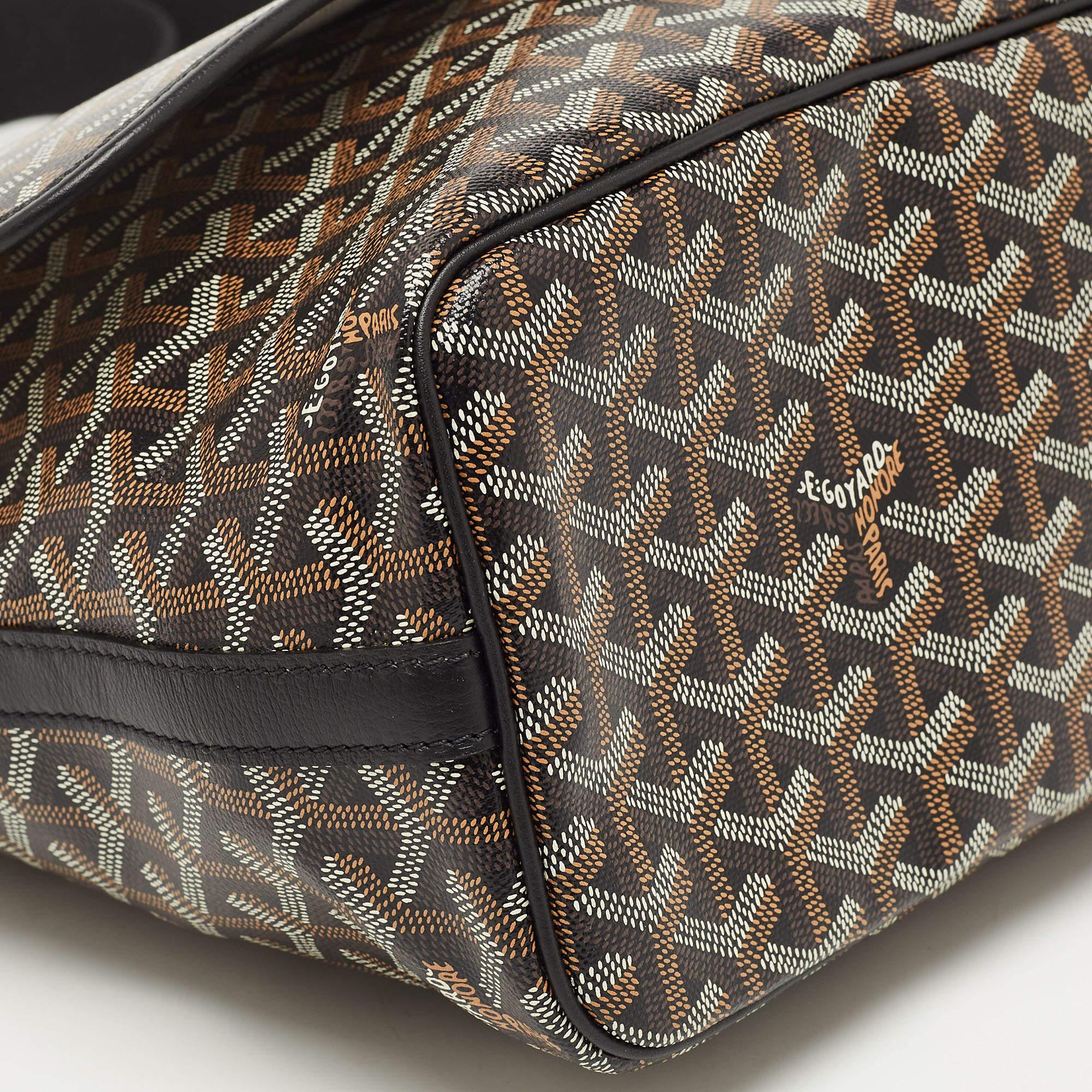 Goyard Black Goyardine Coated Canvas Capetien Messenger Bag 2