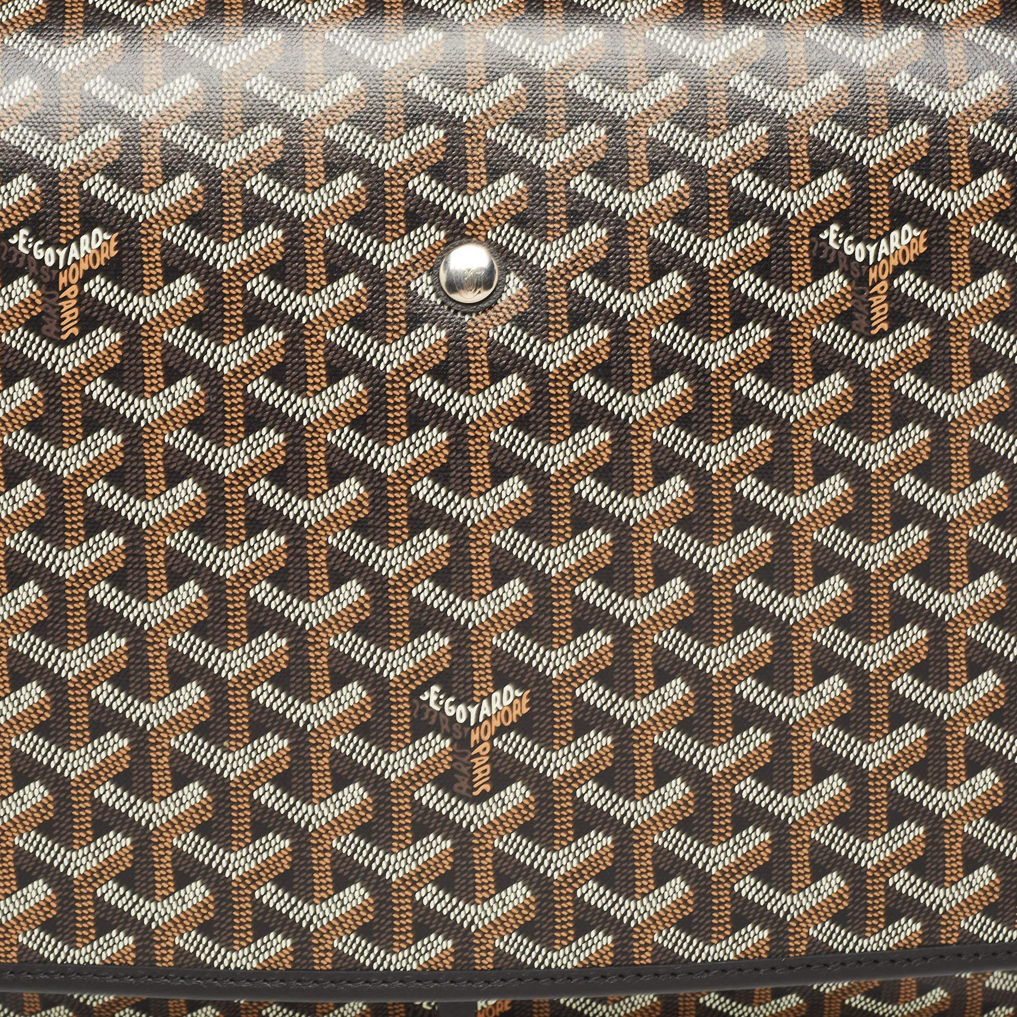 Goyard Black Goyardine Coated Canvas Capetien Messenger Bag 3