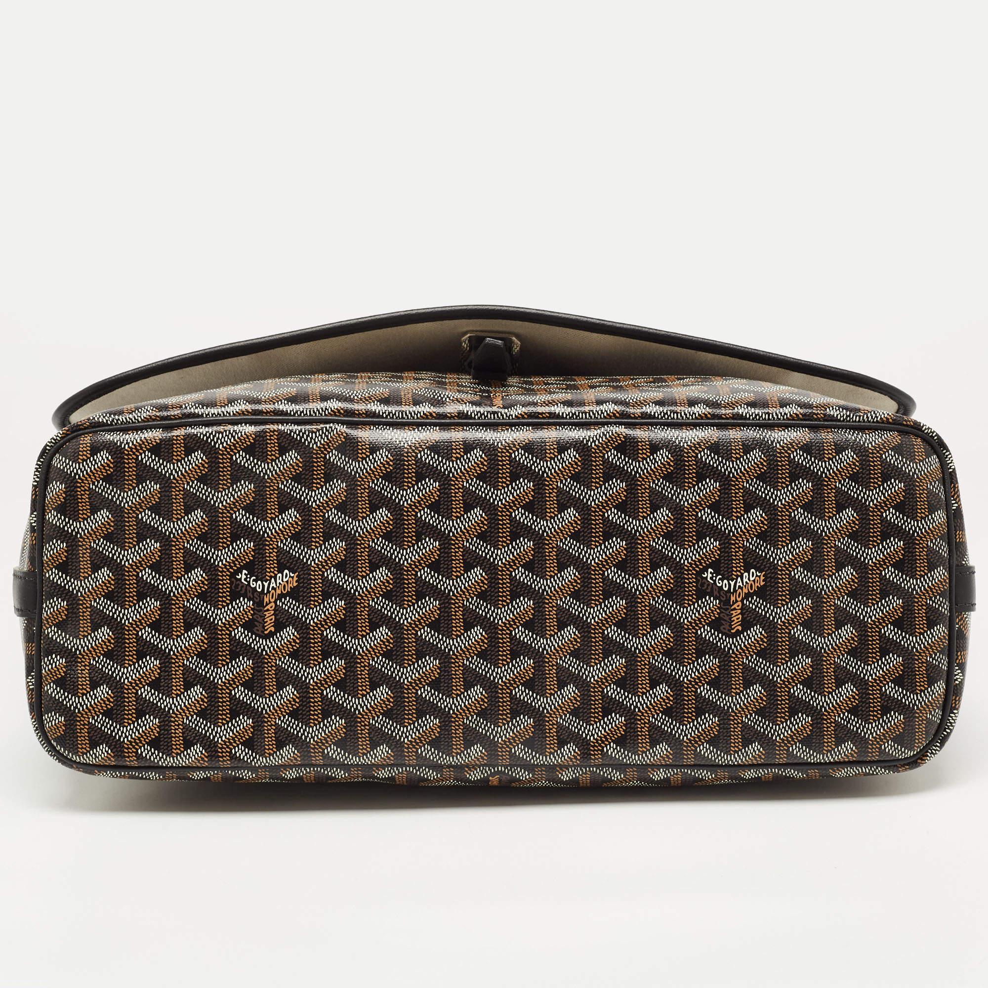 Goyard Black Goyardine Coated Canvas Capetien Messenger Bag 5