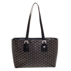 Goyard Black Goyardine Coated Canvas Marie Galante MM Bag