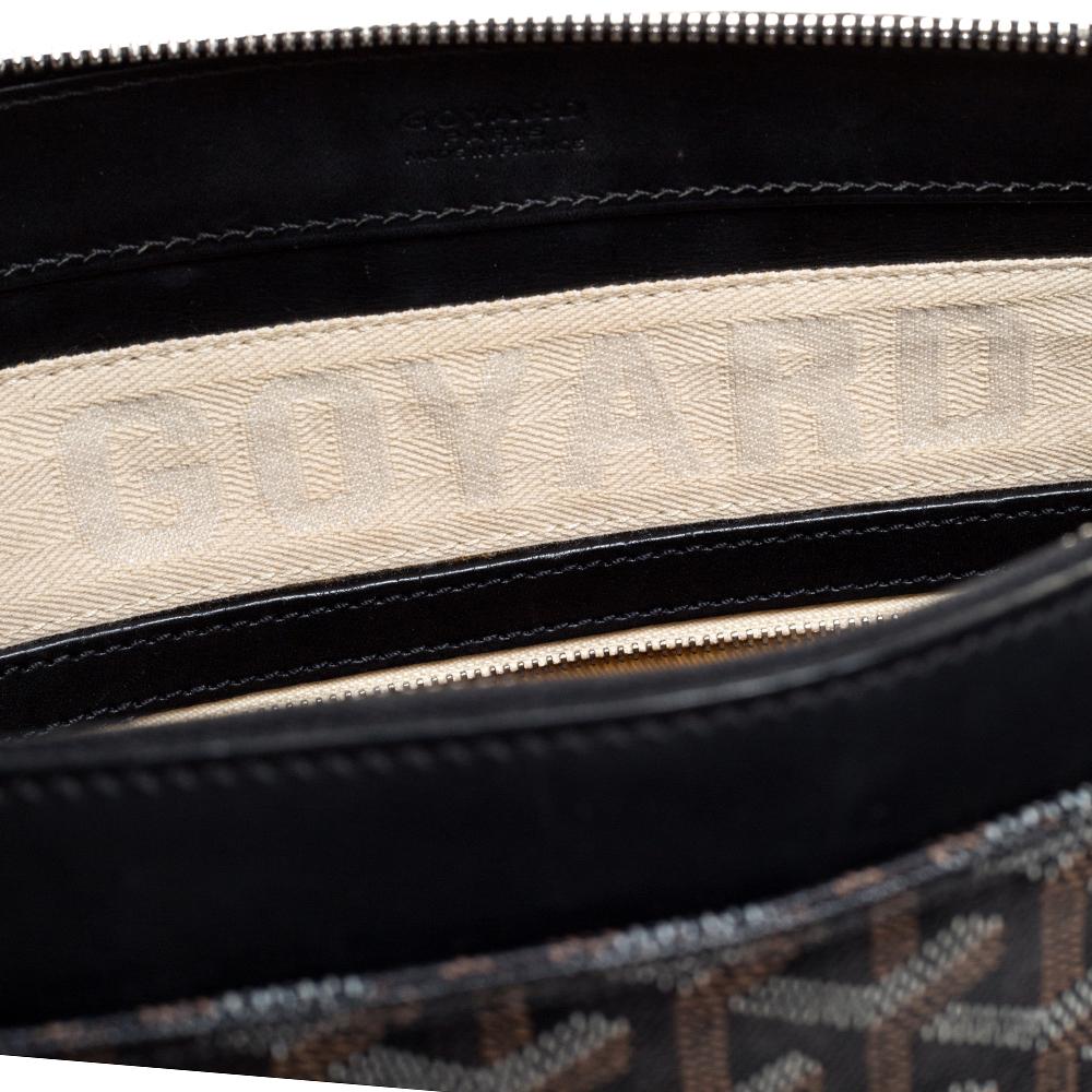 Goyard Black Goyardine Coated Canvas Marie Galante MM Bag 4